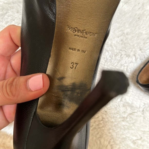 Designer YSL TRIBTOO 80 Pump in Black. Excellent Condition - YVES SAINT LAURENT - Picture 6 of 8